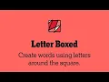 Letter Boxed Puzzle - New York Times Games