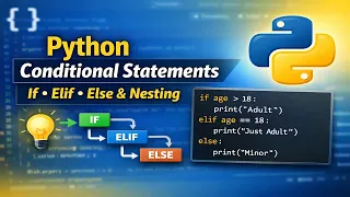 Python Conditional Statements If-Elif-Else Nested Conditions Full Tutorial