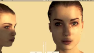 Creating interaction from 3D scans in Unity using morphs texture blending