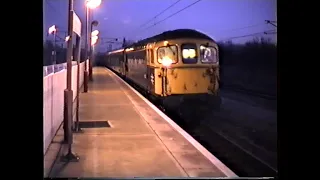 british rail charter train variety 1991 potters bar u0026 finsbury park classes 31 33 47 91 hst 317
