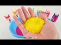 Satisfying Video l How to Make Rainbow Bathtub  with Mixing Slime from Glitter Cutting ASMR #46