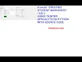 Lec54 CREATING STUDENT MARKSHEET GUI USING TKINTER PROJECTSONPYTHON WITH SOURCE CODE HOSTBOX CSE