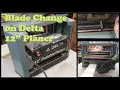 Changing Blades Knives on a Delta 12 Thickness Planer - Model 22-540