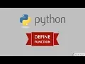 Define function - Python for beginners
