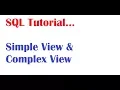 Difference Between Simple View and Complex View in SQL