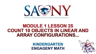 Kindergarten EngageNY Math - Module 1 Lesson 25 Count 10 objects in linear and array configuratio
