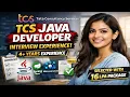 TCS Java Developer Interview Experience 4 Years REAL Questions Asked Selected with 16 LPA