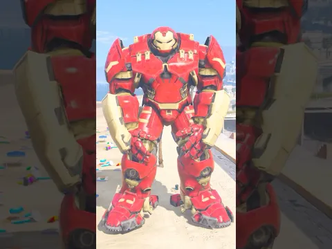 HULK + IRONMAN = NEXT LEVEL HULKBUSTER 😱 #shorts #gta5 #hulk