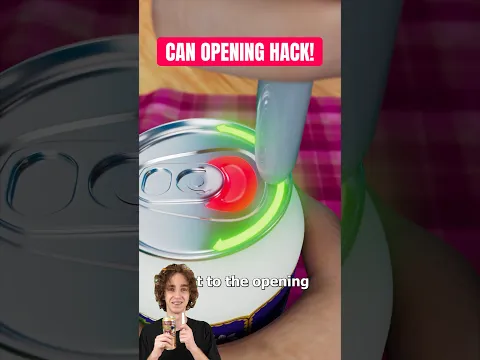 Can Opening Hack @zackdfilms #hack #reaction #shorts