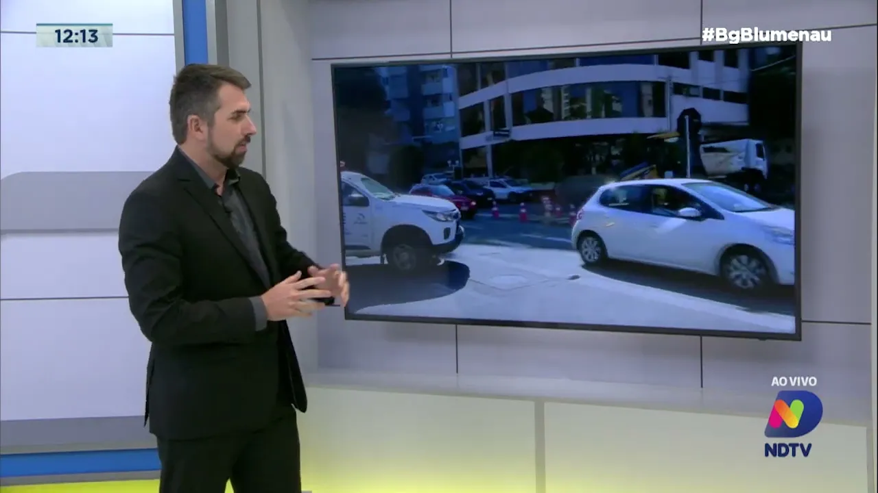 Obras alteram trânsito no bairro Victor Konder em Blumenau