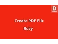 Create PDF File in Ruby