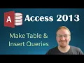 15 Make Table and Insert Queries Programming In Microsoft Access 2013