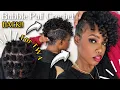 HOW TO Beginner Friendly Bubble Puff Crochet Braid HACK Short TWA Approved 18 Hair