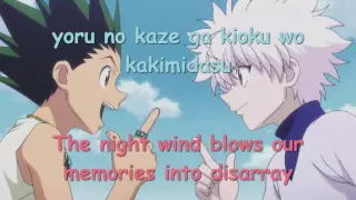 hunter x hunter 2011 ending 3 full lyrics english