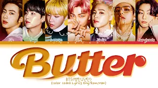 BTS Butter Lyrics Color Coded Lyrics 