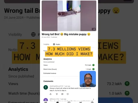 7.3 MILLION Views on a YouTube Short...But How Much Did I Earn?