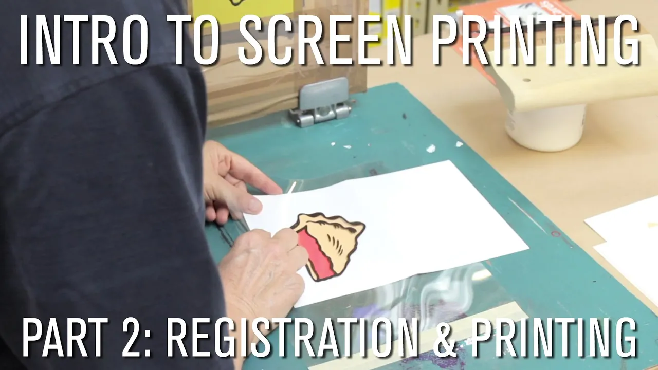 How To: Intro to Screen Printing - Part 2 Registration & Printing