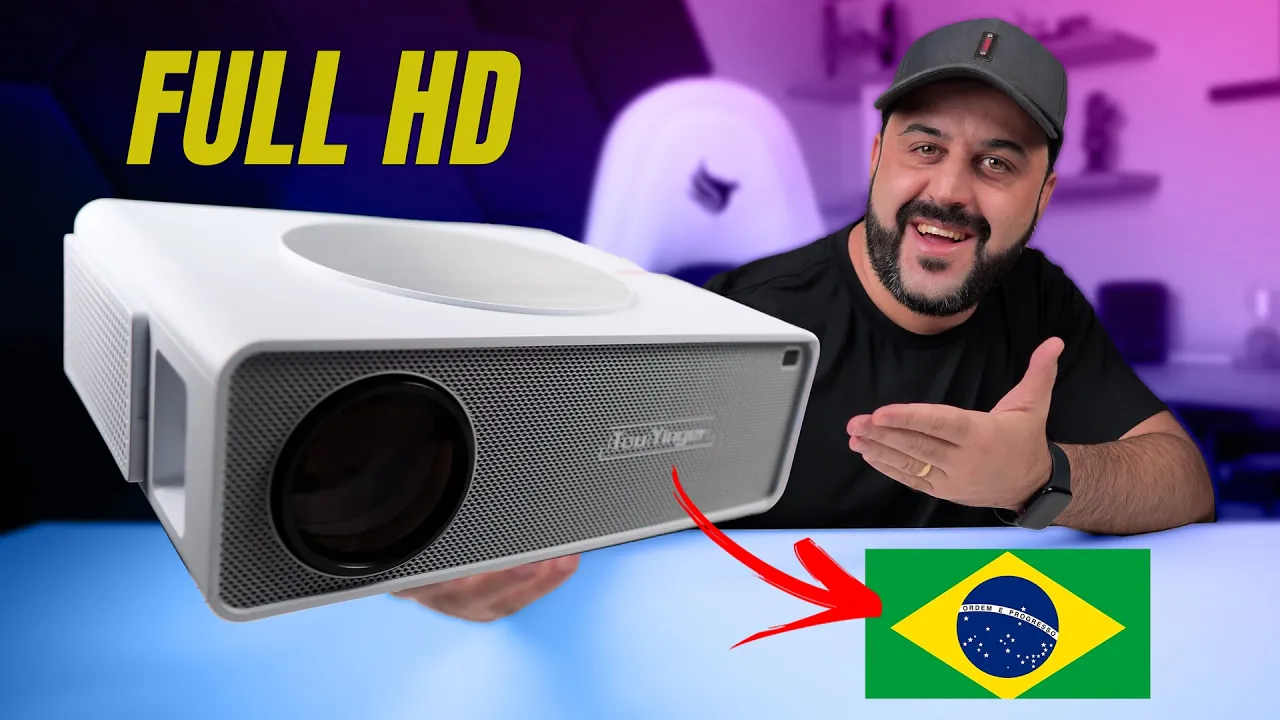 Testei o Projetor TouYinger Q10W - ANDROID 9 FULL HD e Estoque BRASIL