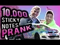 10 000 STICKY NOTES CAR PRANK
