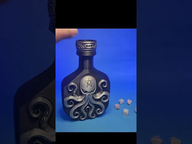 Kraken Potion Bottle Dice Tower With Storage video thumbnail