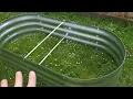 Galvanized raised Garden bed UNboxing and assembly How To assemble a metal raised garden bed
