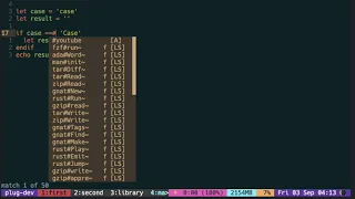 Vimscript Tutorial String comparing strings with and