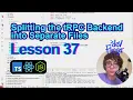 Lesson 37 Splitting the tRPC Backend into Separate Files TypeScript Node js React