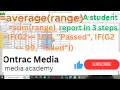 How to Create a Student Report in Excel Step-by-Step Tutorial