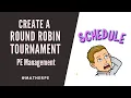 Create a Round Robin Tournament