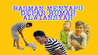 Download Basman nyapu halaman rumah alwianasyah di kampaung MP3