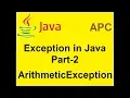 Exception in Java Part-2 ArithmeticException