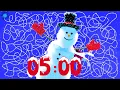 Lagu 5 Minute Timer [Winter Snowman] ☃️