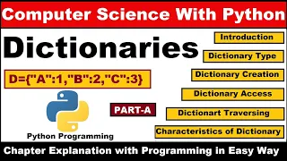 Dictionary In Python Dictionary Class 11 Python Class 11 Computer Science Dictionary in Python