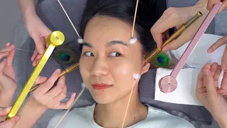 asmr simultaneous ear cleaning on both sides