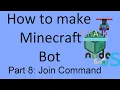 How To Make Minecraft Bot Using Mineflayer Nodejs Djs chalk - Pt 8