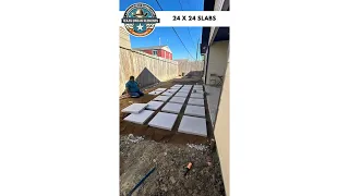24 24 Concrete Pavers Large-format concrete pavers