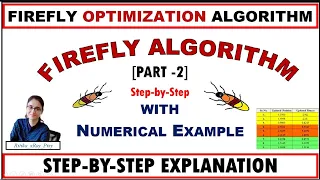 Learn Firefly Algorithm STEP-BY-STEP with Numerical Example PART - 2 xRay Pixy