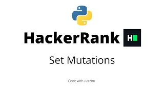 Set Mutations HackerRank Solution