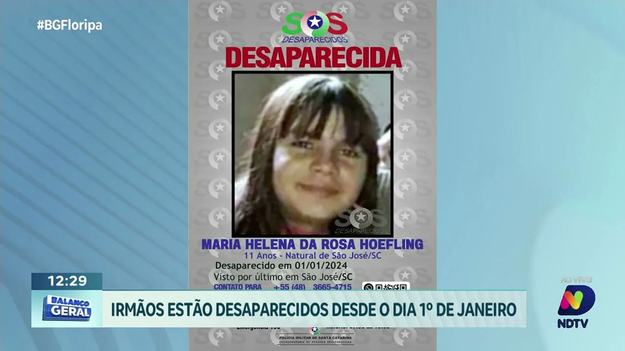 São José em busca: irmãos desaparecidos - a família pede sua ajuda