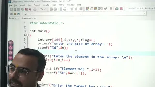 Linear Search Practical Implementation in C DSA Program with User Input Step-by-Step Tutorial