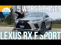 The WORST things about one of the BEST SUVs in the game 2020 LEXUS RX 350 F SPORT