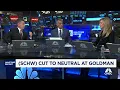 Goldman Sachs downgrades Charles Schwab on lower rate outlook