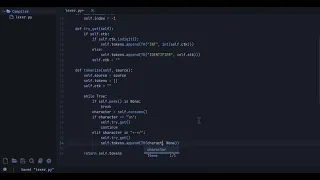NO TALKING Creating A Compiler In Python LEXER