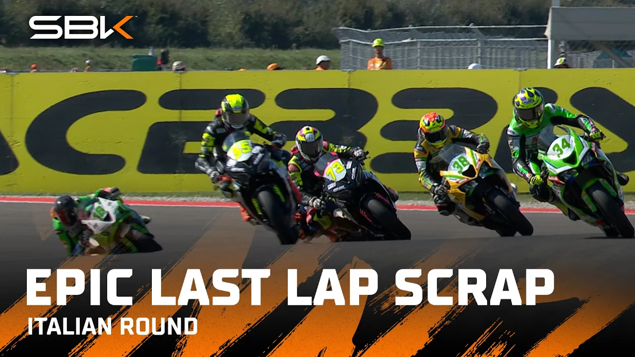 MUST-WATCH: Six riders battle it out in Race 1 final lap at Cremona 🔥 | 2026 #ItalianWorldSBK 🇮🇹