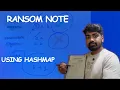 Ransom Note LeetCode 383 Javascript Using HashMap