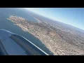 Flight view from San Diego to LAX it may be Around Orange County