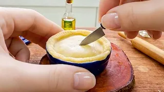 ASMR Miniature COMPILATION Non-Stop PIE Baking Satisfying TINY FOOD