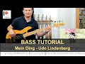 Mein Ding - Udo Lindenberg Bass Tutorial Sheet TABs
