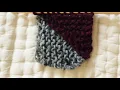 Half Half Triangle Wrap Tutorial with German short rows