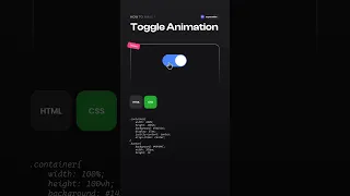 How To Make Toggle Animation With HTML CSS